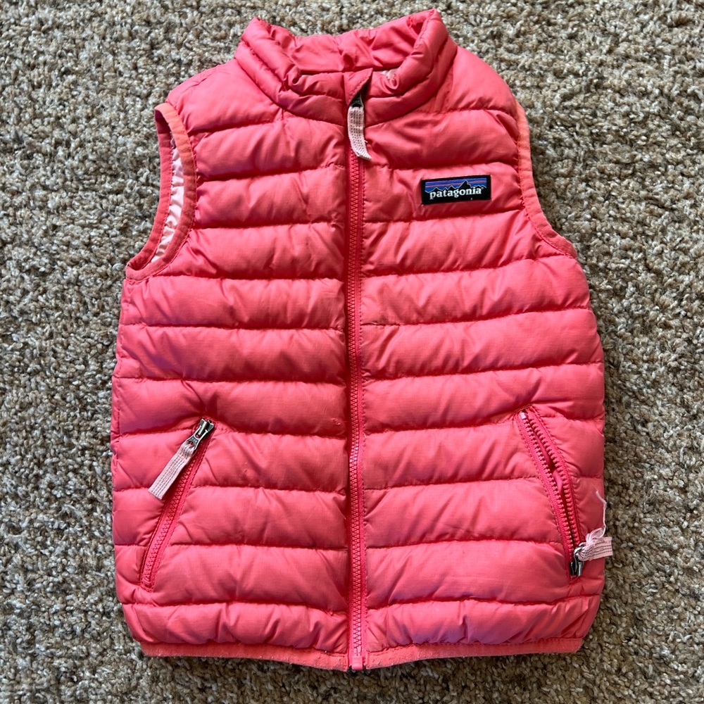 Patagonia Kids Pink Puffer Vest
